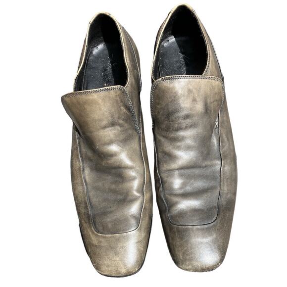 Kenneth Cole Mottled Gray Slip On Dress Shoes Size 9 - Picture 1 of 8